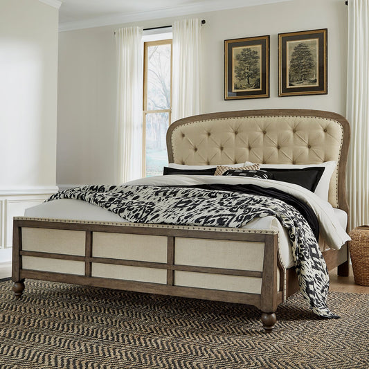 Americana Farmhouse Queen Shelter Bed