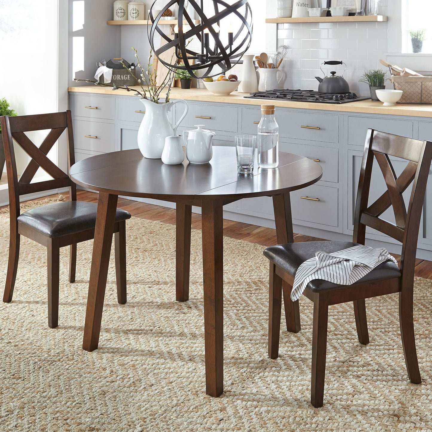 Thornton 3 Piece Drop Leaf  Dining Table Set