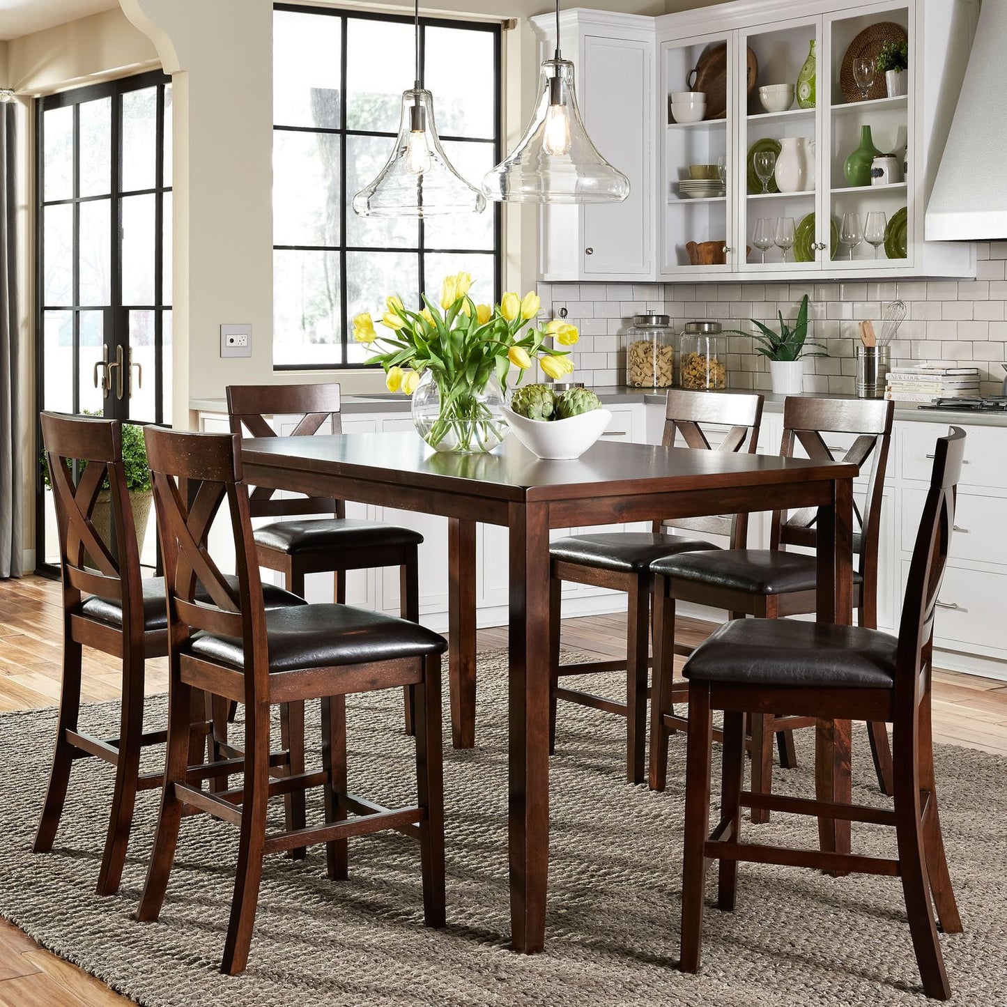 Thornton 7 Piece Gathering Table Set