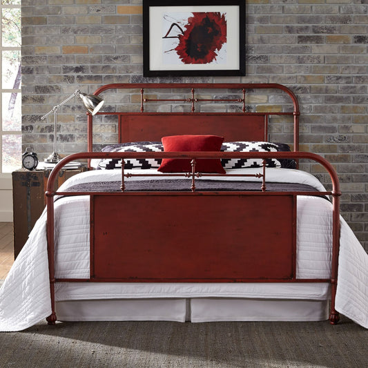 Vintage Series Red King Bed