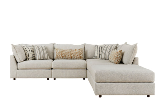 Lux Living Sectional with movable ottoman